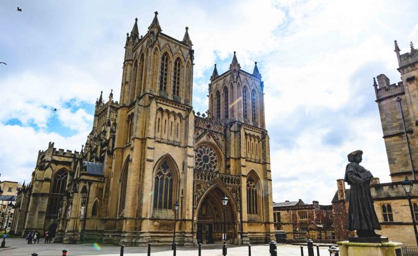 Exterior of Bristol Cathedral