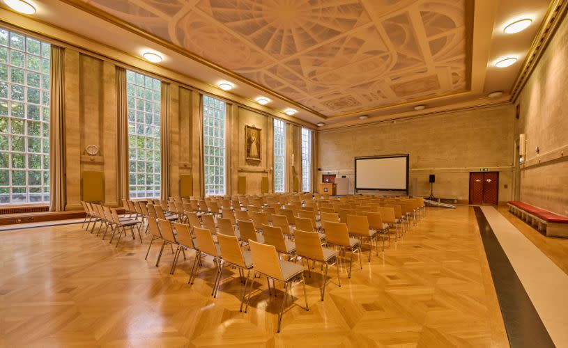 Bristol City Hall Queen Elizabeth II Hall theatre set up