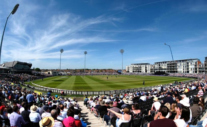 An audience at the Seat Unique cricket stadium in North Bristol - credit Gloucestershire County Cricket Club