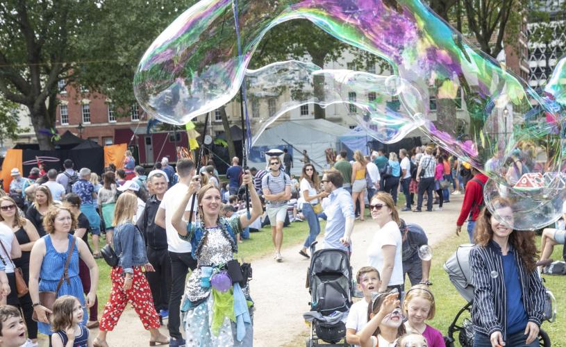 The Circus Playground at Bristol Harbour Festival - credit Paul Box