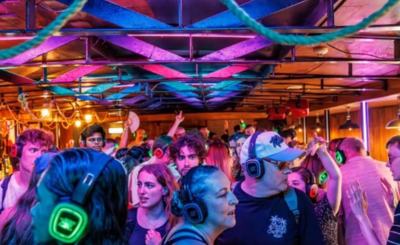 Silent disco at Bristol Harbour Festival Fringe