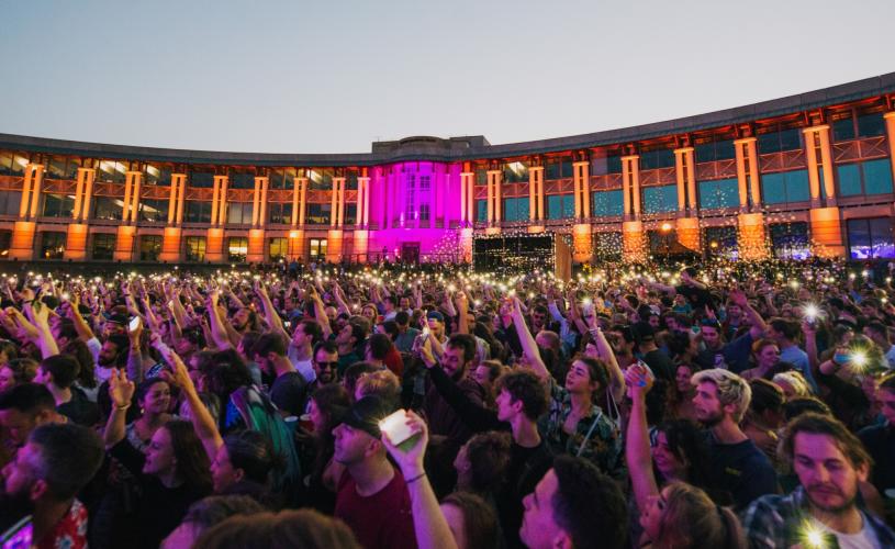 The audience at Bristol Sounds, Lloyds Ampitheatre - credit Ania Shrimpton