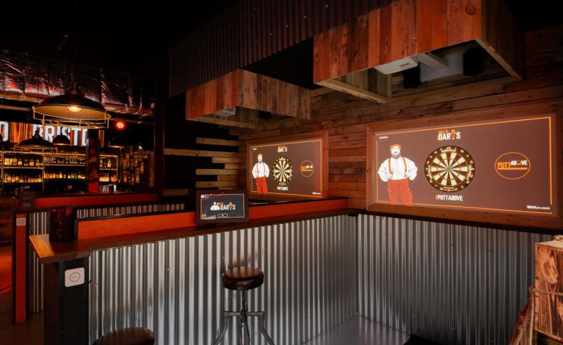 AR dart boards at Putt Above in Bristol - credit Putt Above