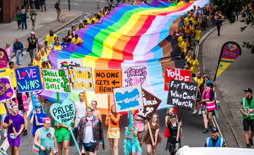 Pride Parade March - credit Bristol Pride
