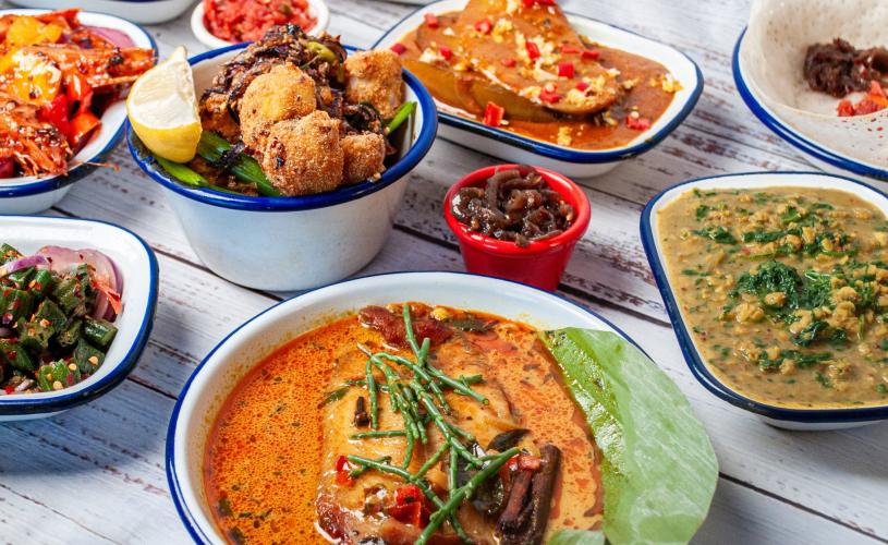 Selection of dishes at The Coconut Tree - credit The Coconut Tree
