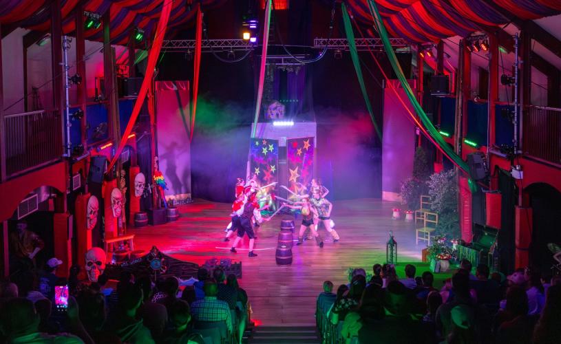 Circus show at Wookey Hole near Bristol - credit Wookey Hole