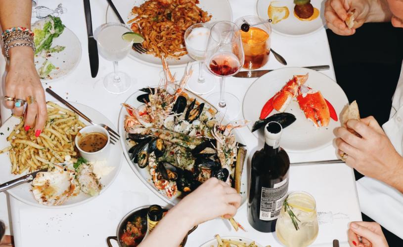 People dining at 1 York Place - credit Studio Merkai
