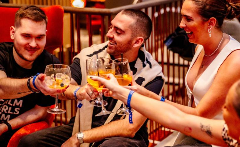 Group with cocktails - Bristol City Centre BID