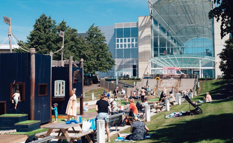 Splash park at Cribbs Causeway - credit Cribbs Causeway