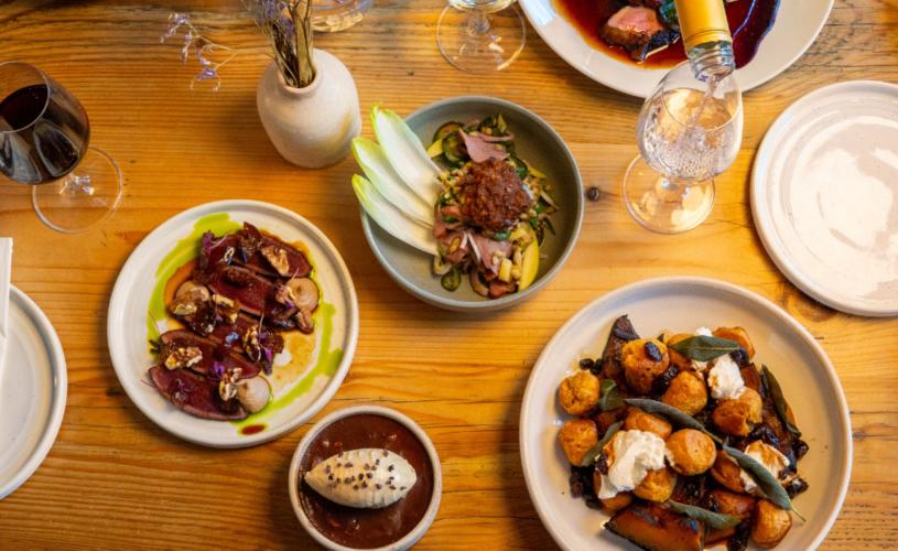 Selection of dishes on table - credit BANK