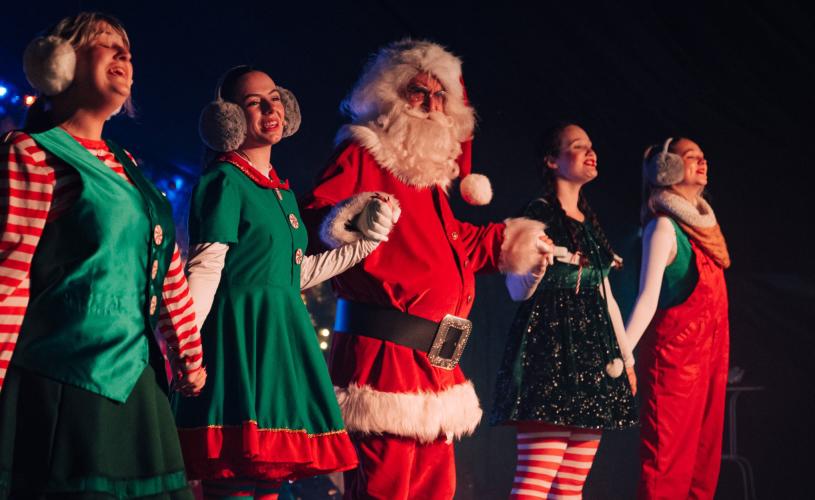 Santa show at Avon Valley Adventure Park - Credit Avon Valley Adventure Park