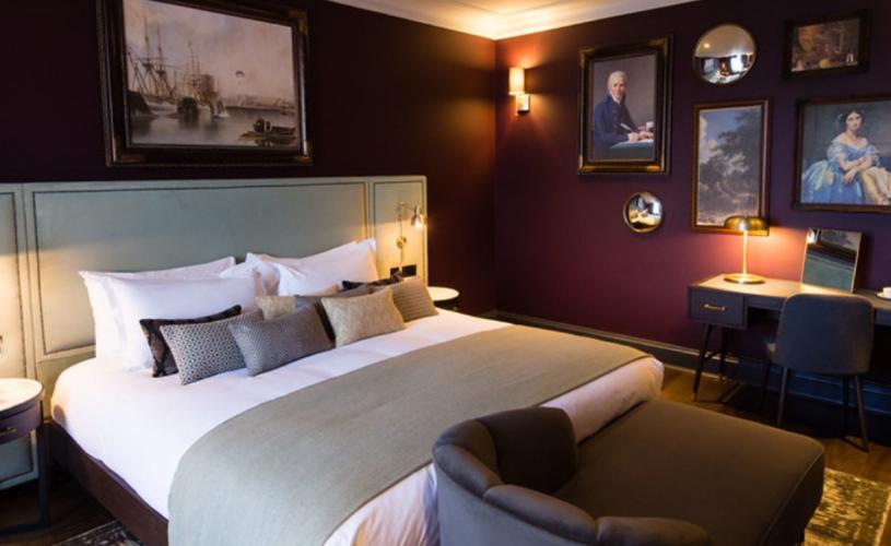 A luxury bedroom at Hotel Du Vin Avon Gorge - credit Hotel Du Vin