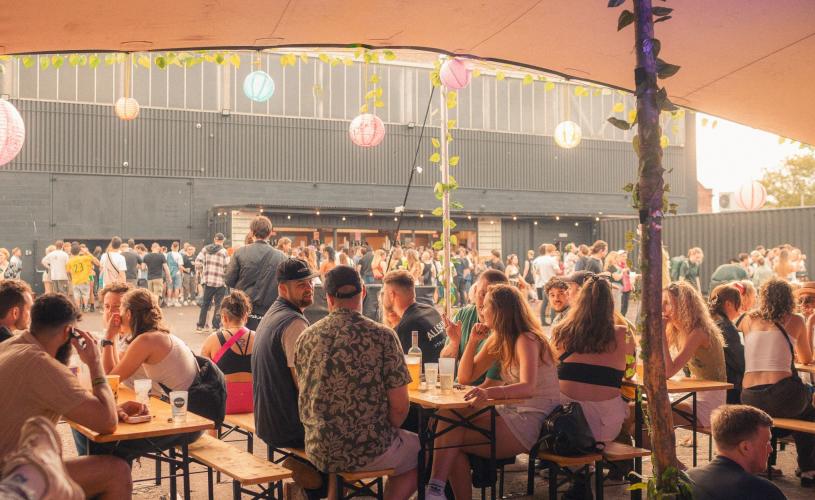People sat outside at The Prospect Building in East Bristol - credit The Prospect Building
