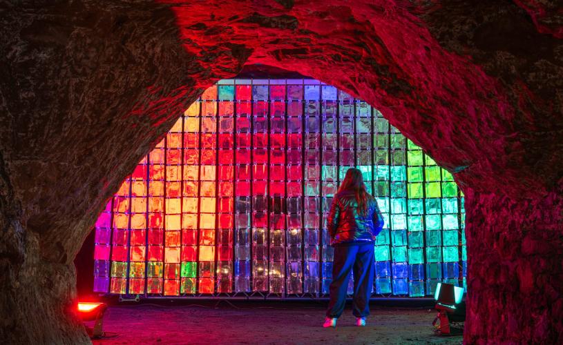 Bristol Light Festival 2026 in Redcliffe Caves - credit Bristol BID