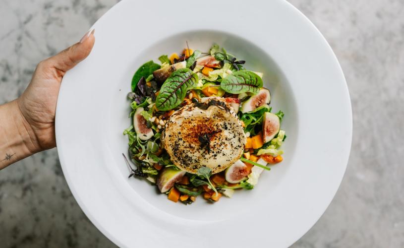 Goats cheese salad at the Aqua Grand Cafe in Redland - credit Ho Hey Marketing