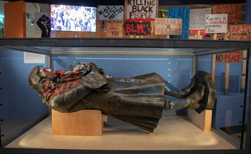 Edward Colston statue display at M Shed in Bristol - credit M Shed © Bristol City Council