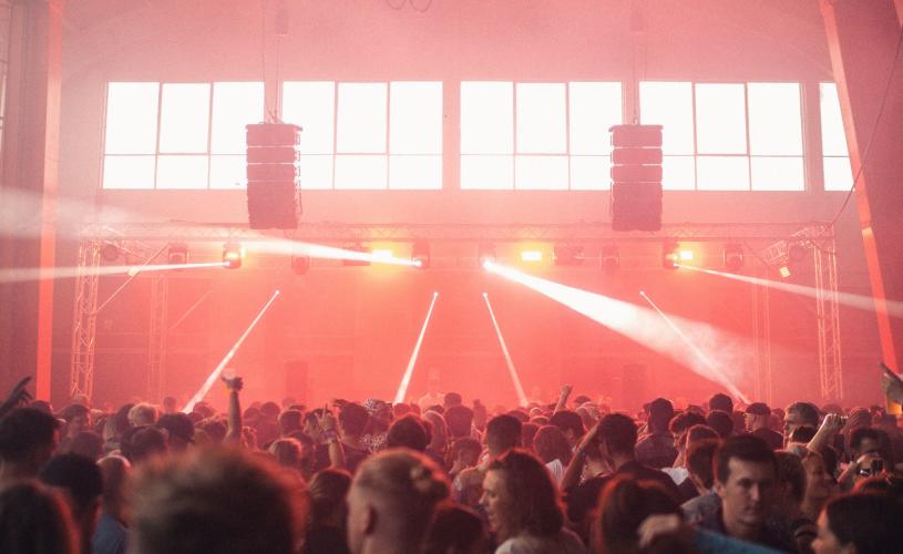 Club night with lasers at The Prospect Building in East Bristol - credit The Prospect Building