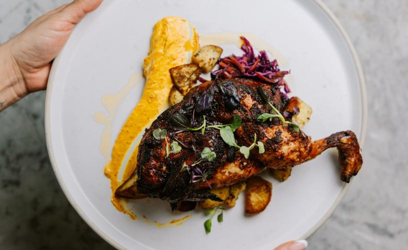 Chicken dish at the Aqua Grand Cafe in Redland - credit Ho Hey Marketing