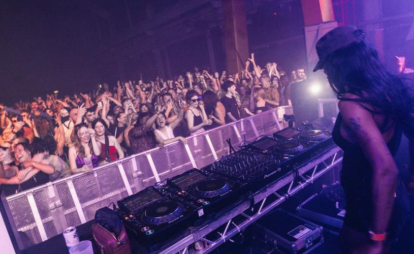 DJ and crowd at The Prospect Building in East Bristol - credit The Prospect Building