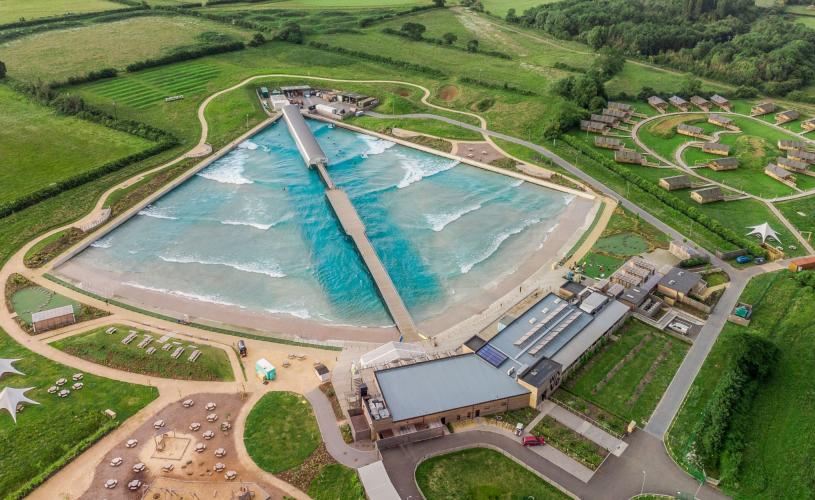 Aerial view of The Wave near Bristol - credit The Wave