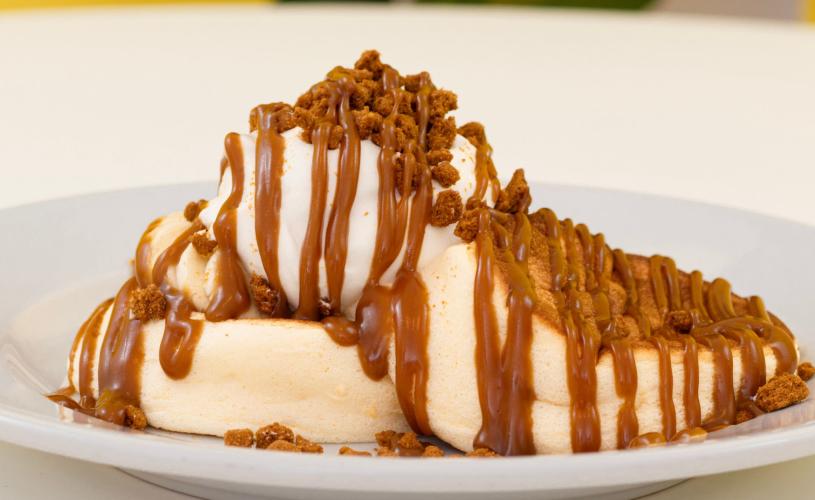 Biscoff pancakes - credit Fluffy Fluffy