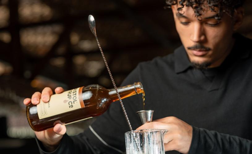 Person making cocktail in bar - credit Bar ZaZa