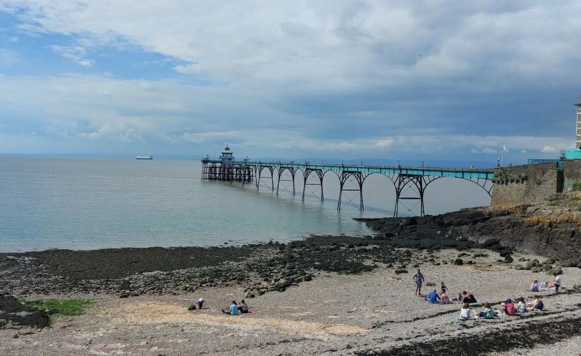 Clevedon Pier and beach - credit Hallam Greene