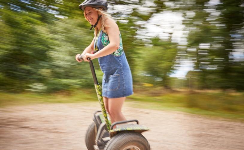 Person on forest Segway at Go Ape - credit Go Ape