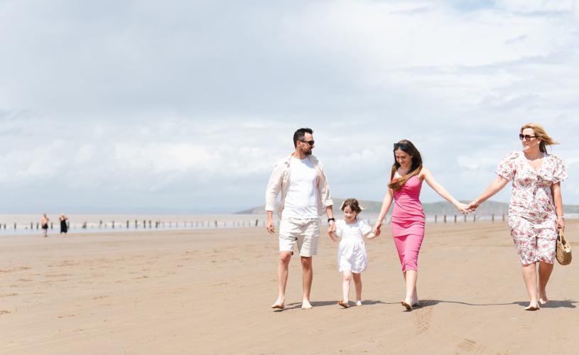 Brean Beach in North Somerste - credit Brean Holiday Resort Unity