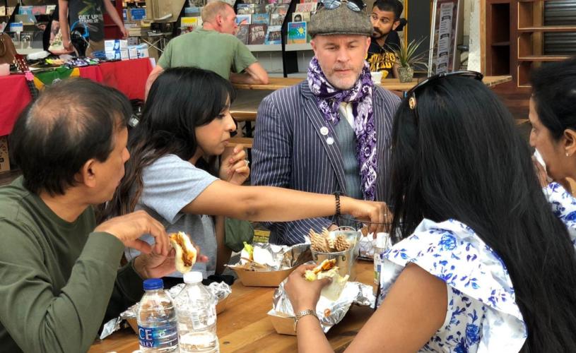 Group on a food tour in Bath - credit Savouring Bath