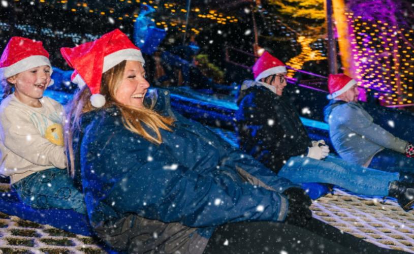 Twilight Toboganning at Mendip Activity Centre - credit Mendip Activity Centre