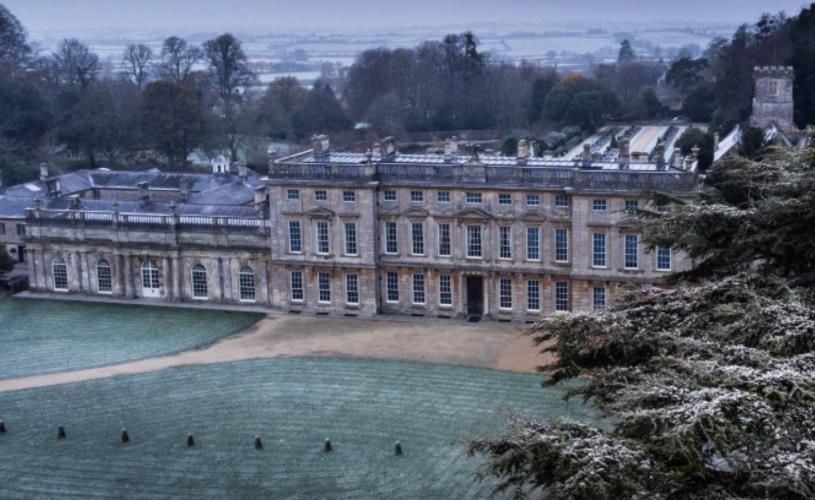 Dyrham Park in the snow - credit National Trust / Steve Haywood