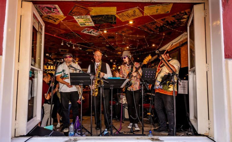 Band performing at The Old Duke as part of Old City Sounds 2024 in Bristol - Credit Julian Preece / Bristol City Centre BID