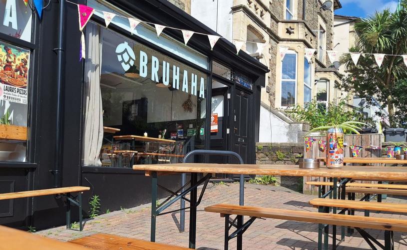Bruhaha taproom and bar in Totterdown, Bristol