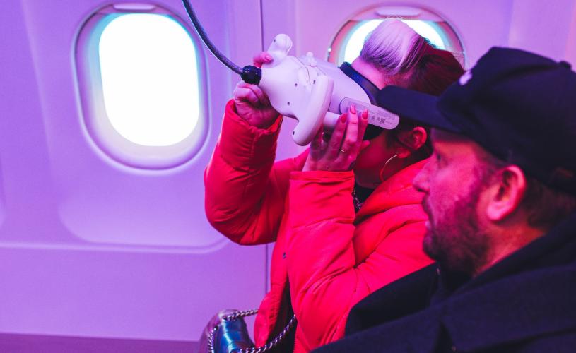 Couple with VR headset at Wake The Tiger Bristol - credit Wake The Tiger