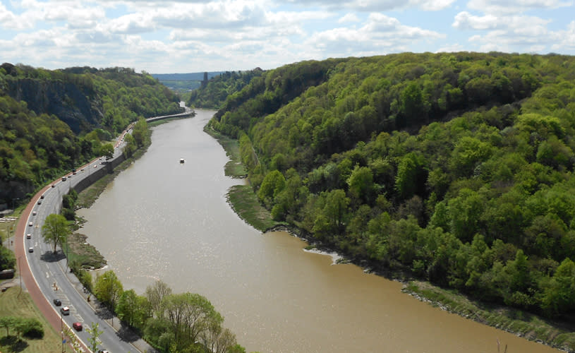 River Avon surrounded by forest