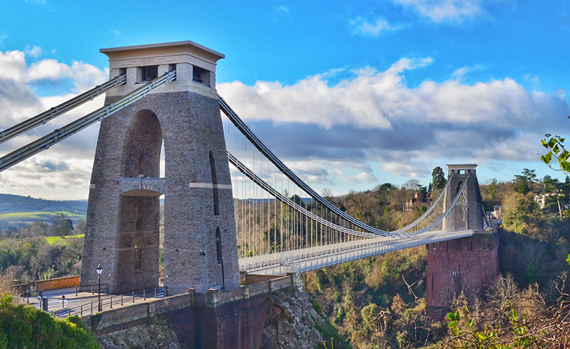 A side view of the Clifton Suspension Bridge - Credit The Clifton Suspension Bridge Trust