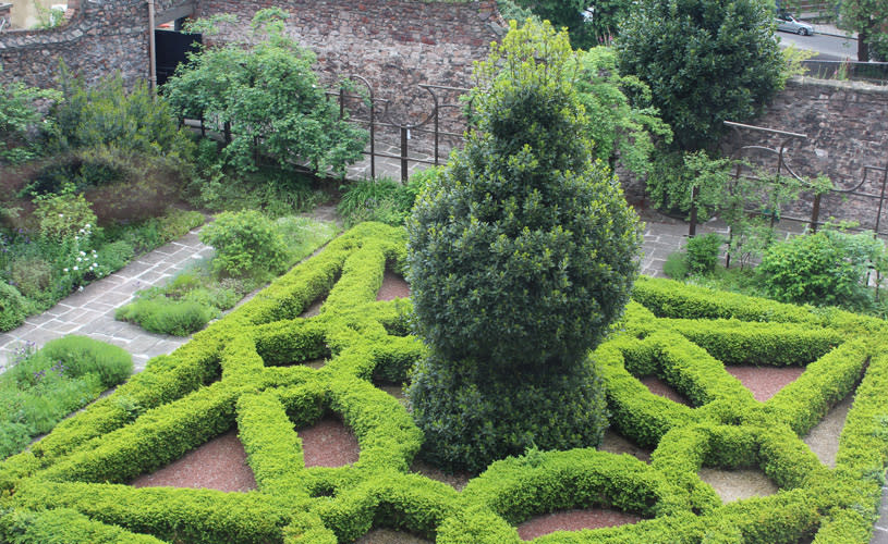 The garden at The Red Lodge Museum in West Bristol - credit Visit Bristol