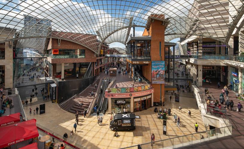 A view of Cabot Circus during the day - Credit Giles Rocholl