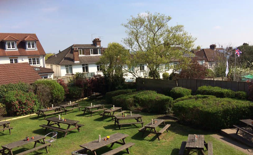 Pub garden of The Cambridge Arms in Redland - credit The Cambridge Arms