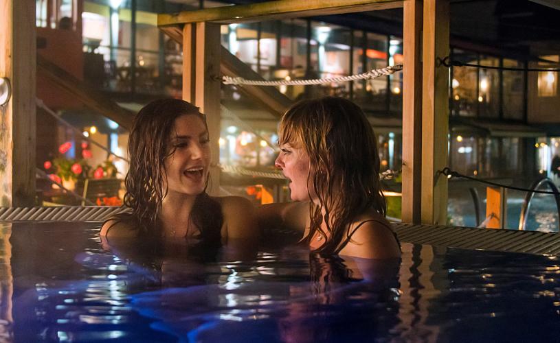 Two women in the pool at Clifton Lido - credit Visit Bristol