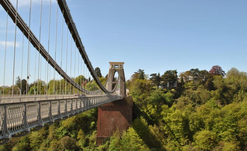 A view of the Clifton Suspension Bridge in West Bristol, looking towards the Abbots Leigh area - credit Clifton Suspension Bridge Trust