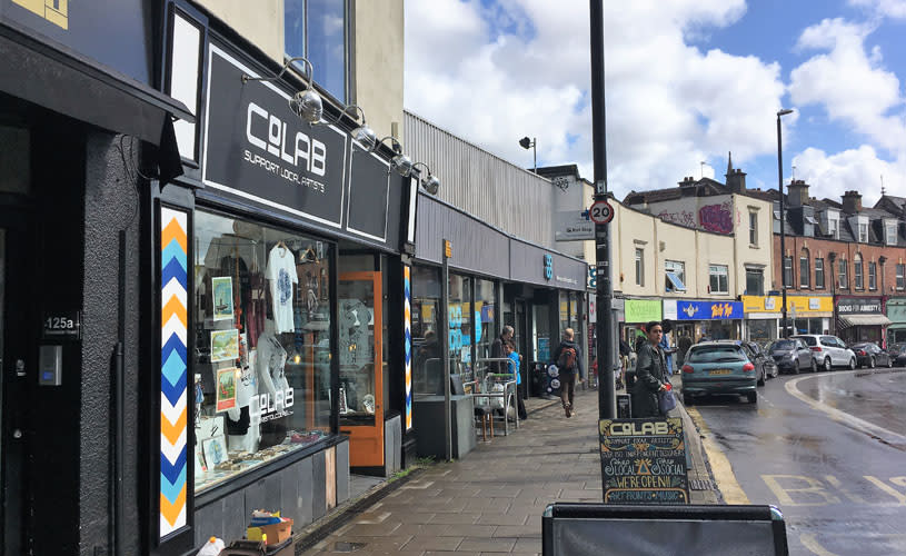 Colab shop on Gloucester Road - credit Colab