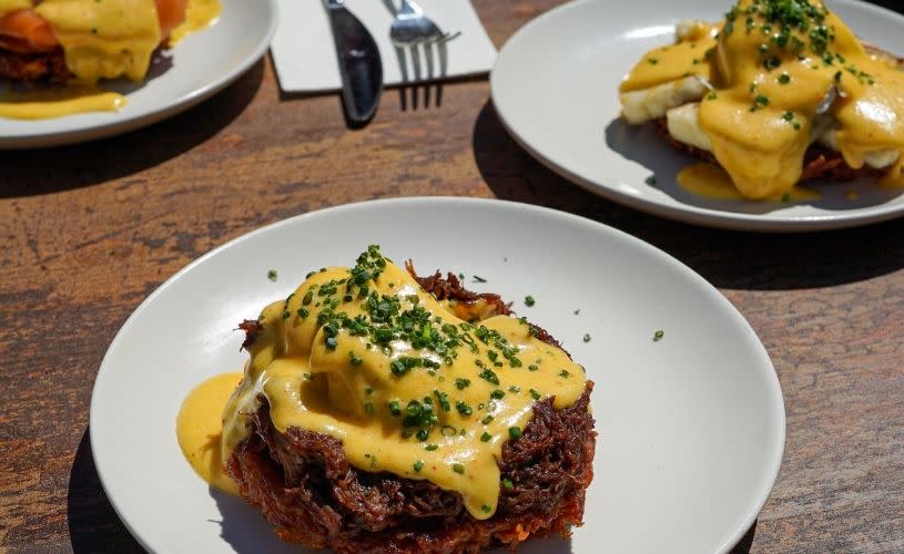 Brunch dishes at Crave in Clifton