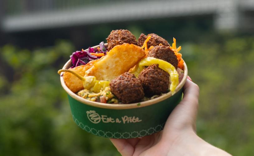 Falafel salad bowl - credit Eat a Pitta