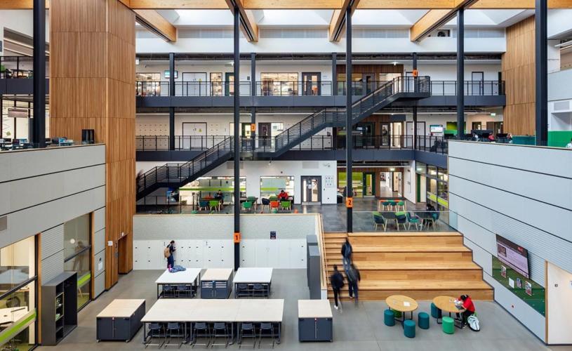 Interior of the School of Engineering at the University of the West of England in North Bristol - credit University of the West of England
