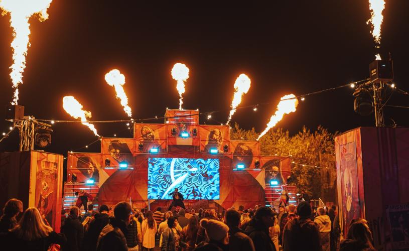 Fire show in Fear at Avon Valley Country Park - Credit Avon Valley Country Park