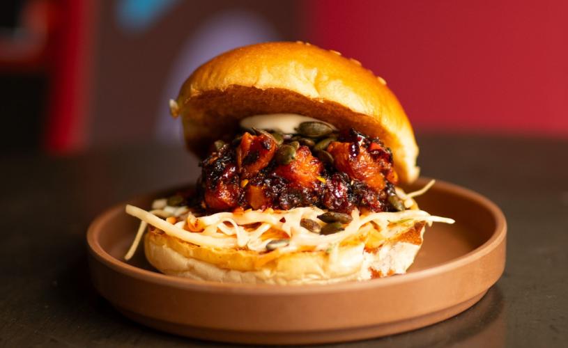 Four Wise Monkeys Pumpkin Burger