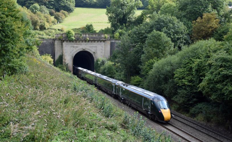 A GWR train entering Box Tunnel - Credit Phil Wakely
