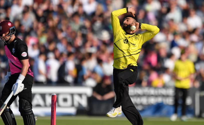 A Gloucestershire County Cricket Club player bowling at the Seat Unique cricket stadium in North Bristol - credit Gloucestershire County Cricket Club